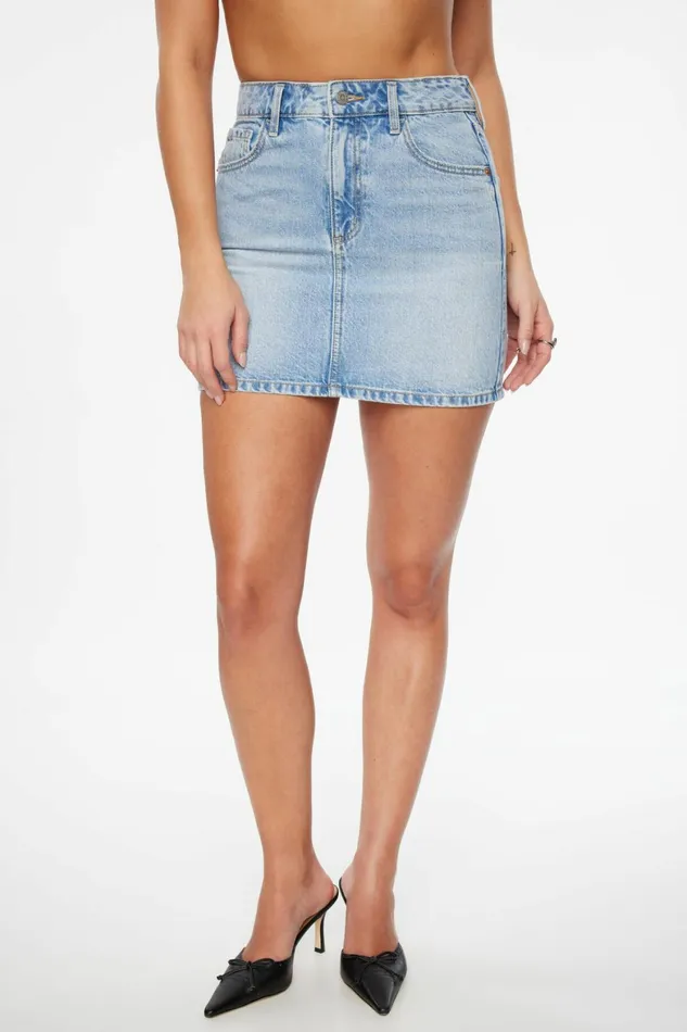 Women Dynamite Jeans and Denim Denim Mini Skirt Blue