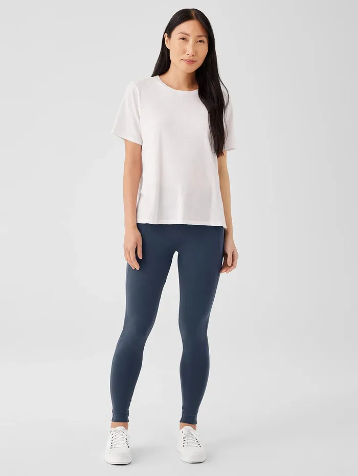 Women Eileen Fisher Pants Shorts and Jumpsuits Pima Cotton Stretch Jersey HighWaisted Leggings Ocean Women Eileen Fisher Pants Shorts and Jumpsuits Pima Cotton Stretch Jersey HighWaisted Leggings Ocean