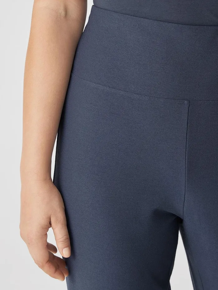 Women Eileen Fisher Pants Shorts and Jumpsuits Washable Stretch Crepe High Waisted Pant Ocean