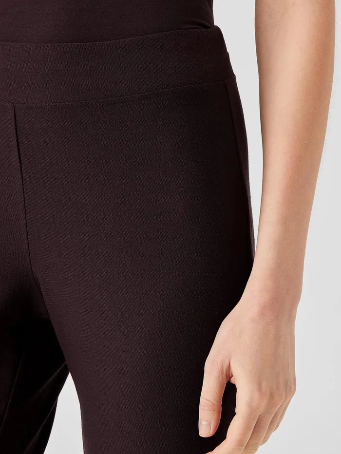 Women Eileen Fisher Pants Shorts and Jumpsuits Washable Stretch Crepe Slim Ankle Pant Cassis