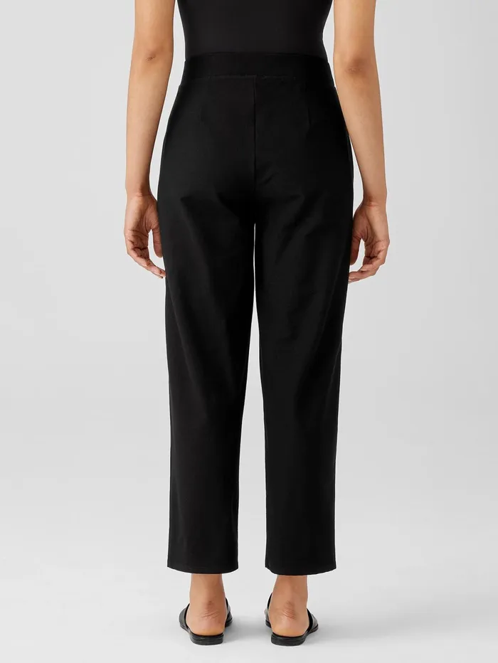 Women Eileen Fisher Pants Shorts and Jumpsuits Washable Stretch Crepe Straight Pant Black