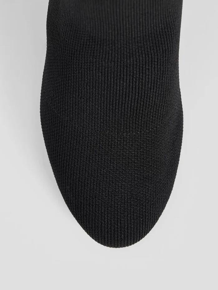 Women Eileen Fisher Shoes Ophelia Recycled Stretch Knit Boot Black