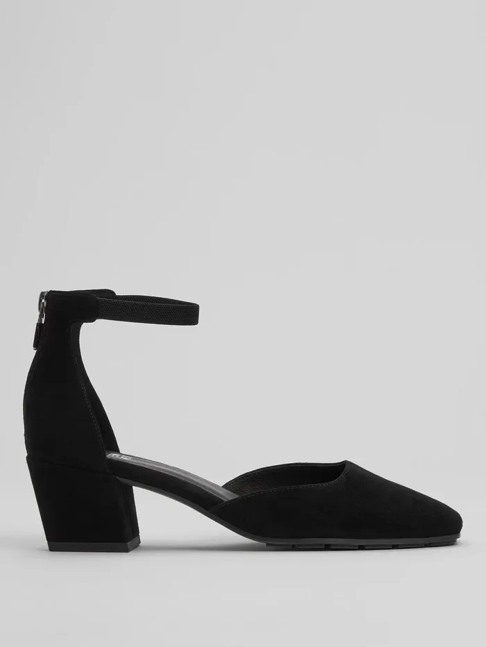 Women Eileen Fisher Shoes Veery Suede Pump Black