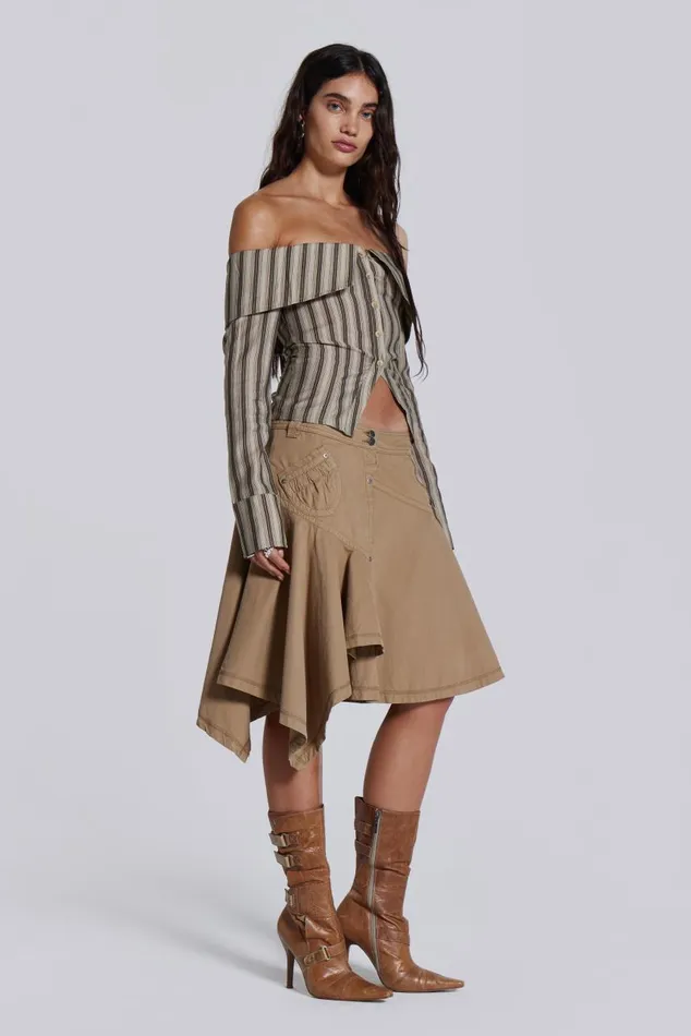 Women Emra Off The Shoulder Shirt Jaded London Bandeau Tops