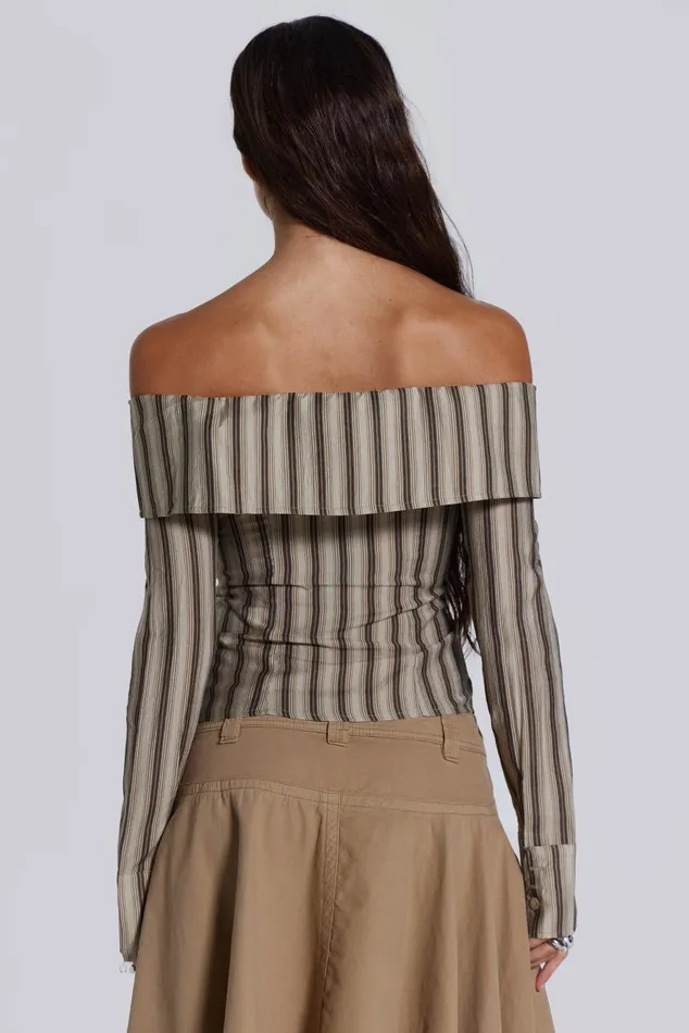 Women Emra Off The Shoulder Shirt Jaded London Bandeau Tops