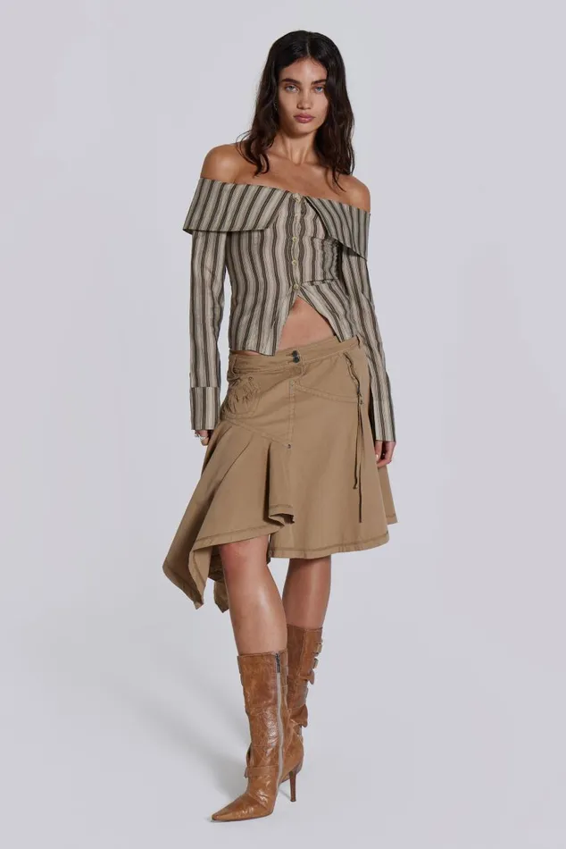 Women Emra Off The Shoulder Shirt Jaded London Bandeau Tops