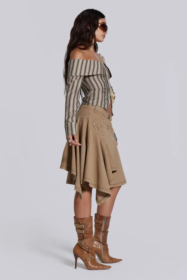 Women Emra Off The Shoulder Shirt Jaded London Bandeau Tops