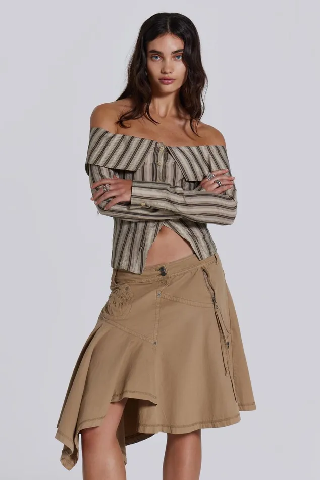 Women Emra Off The Shoulder Shirt Jaded London Bandeau Tops