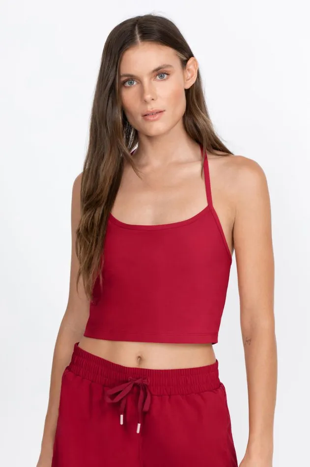 Women Endurance Cross Back Cami Rio Red Johnny Was Tops