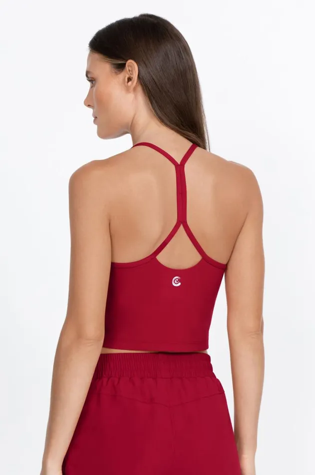 Women Endurance Cross Back Cami Rio Red Johnny Was Tops Women Endurance Cross Back Cami Rio Red Johnny Was Tops