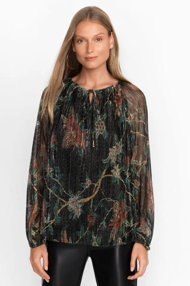 Women Evelina Metallic Blouse Multi Johnny Was Tops Women Evelina Metallic Blouse Multi Johnny Was Tops