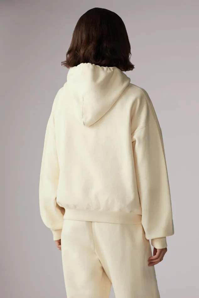 Women Fiorucci Sweatshirts and Hoodies Angels Jeans Logo Hoodie Cream Women Fiorucci Sweatshirts and Hoodies Angels Jeans Logo Hoodie Cream