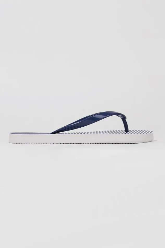 Women Flip Flops Cupshe Amaretto Stripe Flip Flops Multicolor