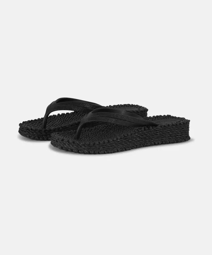 Women Flip Flops Ilse Jacobsen Flip Flop On Platform Sole 8211 Black