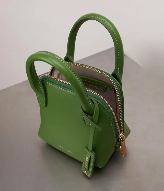 Women Gessi Micro Vegan Crossbody Bag 8211 Appleskin Hazel Matt and Nat Crossbody