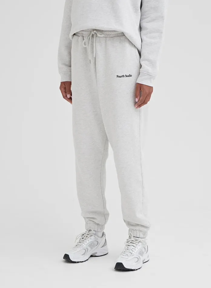 Women Grey Fourth Studio Branded Cuffed Jogger 8211 Ferne 4th and Reckless Athleisure Women Grey Fourth Studio Branded Cuffed Jogger 8211 Ferne 4th and Reckless Athleisure