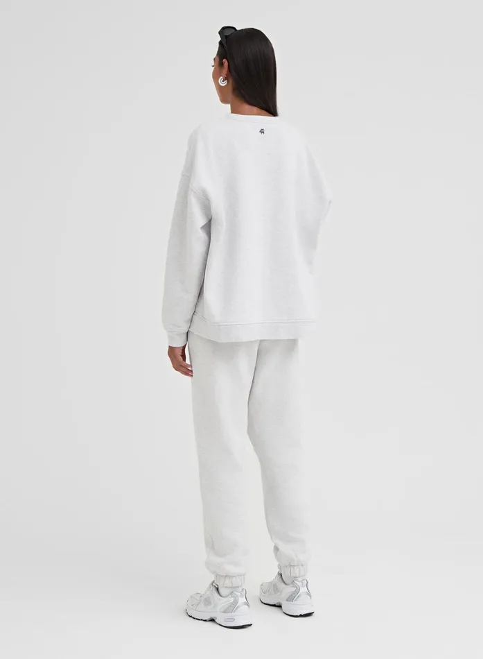 Women Grey Fourth Studio Branded Cuffed Jogger 8211 Ferne 4th and Reckless Athleisure