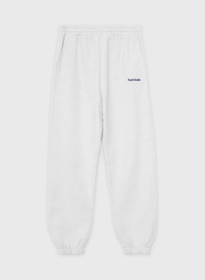 Women Grey Fourth Studio Branded Cuffed Jogger 8211 Ferne 4th and Reckless Athleisure