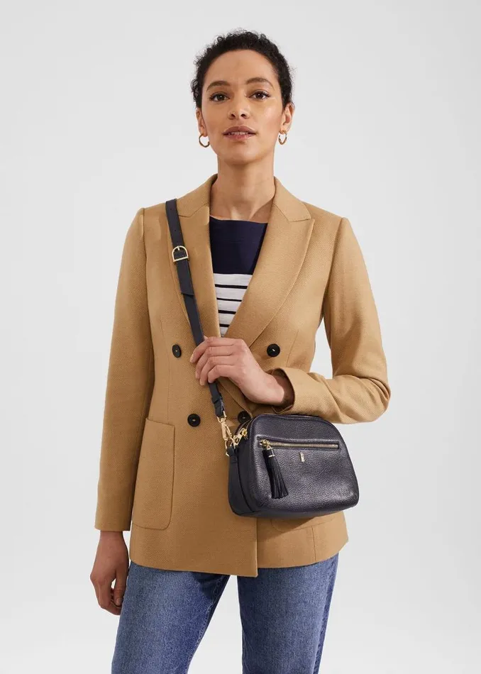 Women HOBBS Bags Carlton Cross Body Bag Navy