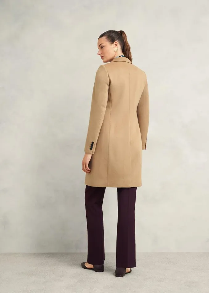 Women HOBBS Coats and Jackets Cavendish Wool Coat Hobbs Camel