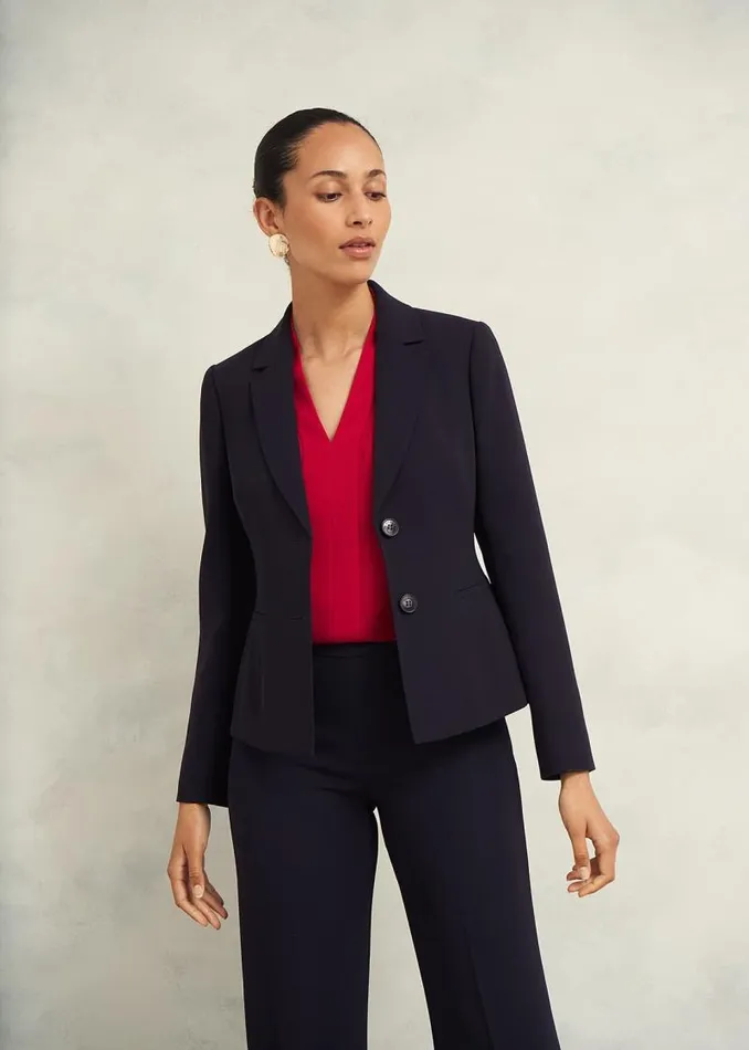 Women HOBBS Coats and Jackets Mel Jacket Navy