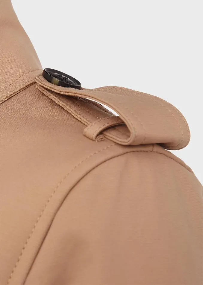Women HOBBS Coats and Jackets Petite Saskia Shower Resistant Trench Coat Tan