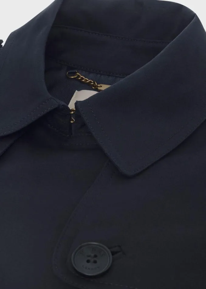 Women HOBBS Coats and Jackets Saskia Water Resistant Trench Coat Navy