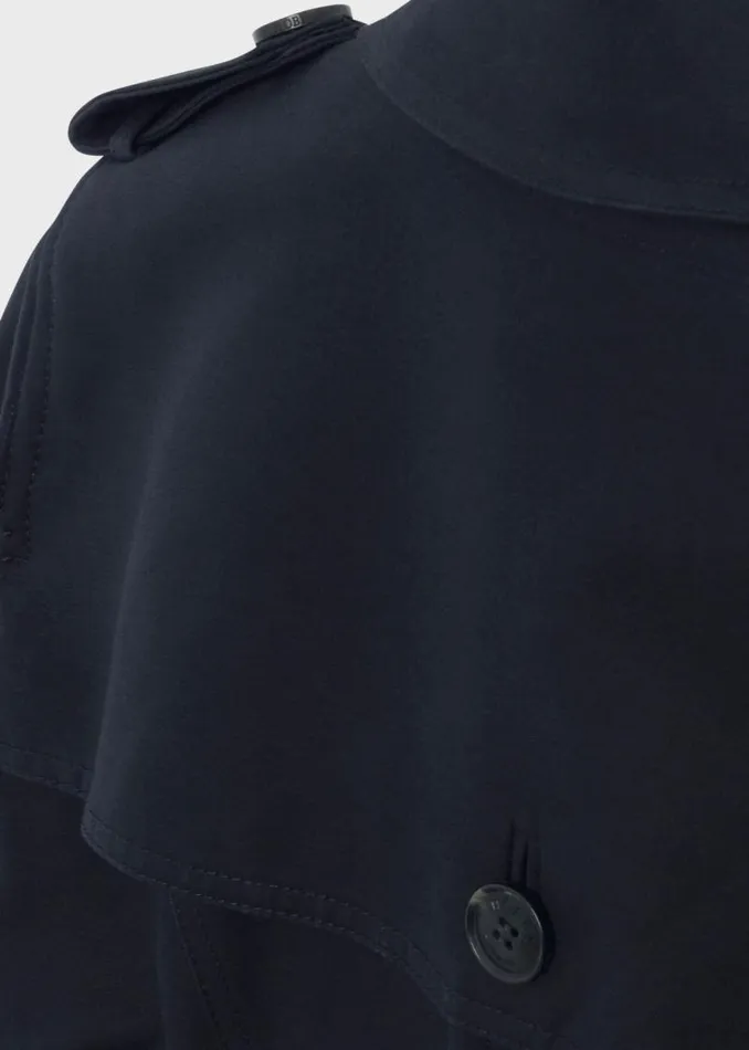 Women HOBBS Coats and Jackets Saskia Water Resistant Trench Coat Navy
