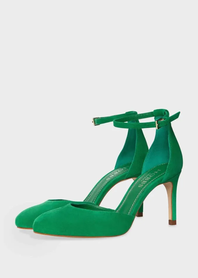 Women HOBBS Court Shoes Elliya Suede Court Shoes Cilantro Green
