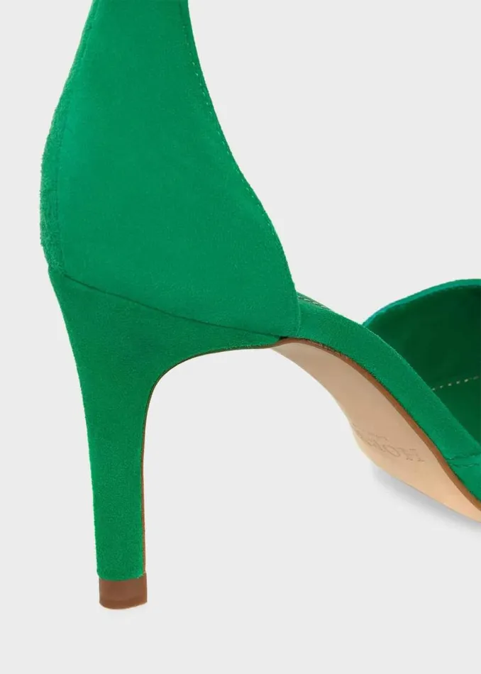Women HOBBS Court Shoes Elliya Suede Court Shoes Cilantro Green
