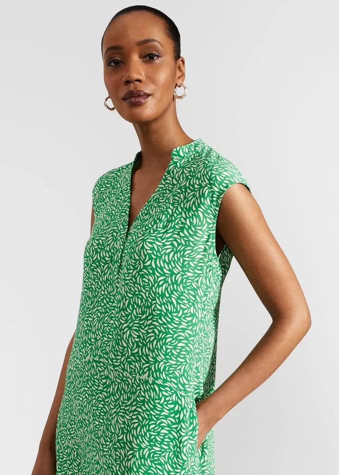 Women HOBBS Dresses and Jumpsuits Janey Dress Green Cream
