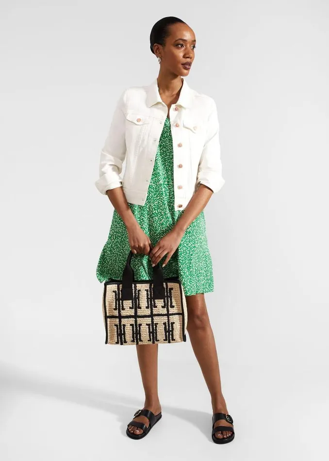 Women HOBBS Dresses and Jumpsuits Janey Dress Green Cream