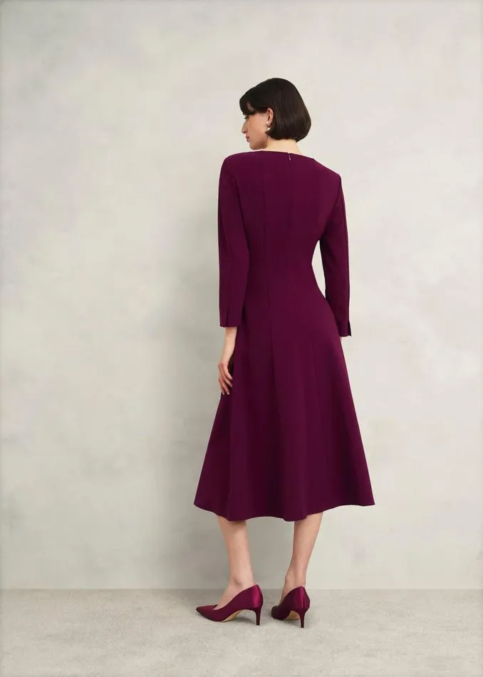 Women HOBBS Dresses and Jumpsuits Leonora Dress Warm Plum