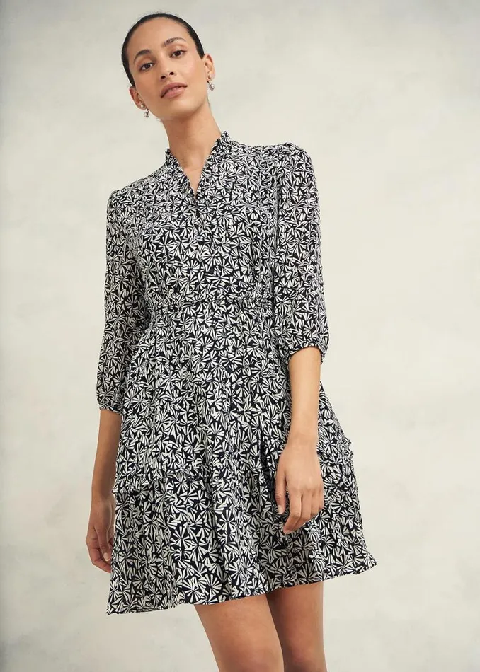 Women HOBBS Dresses and Jumpsuits Polly Dress Navy Cream
