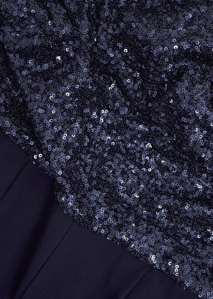 Women HOBBS Dresses and Jumpsuits Zuri Sequin Jumpsuit Midnight Navy