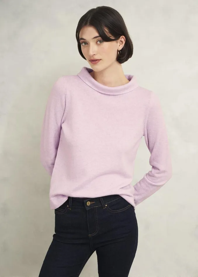 Women HOBBS Jumpers and Cardigans Audrey Wool Cashmere Jumper Candy Marl