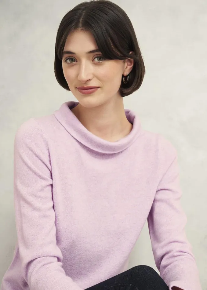 Women HOBBS Jumpers and Cardigans Audrey Wool Cashmere Jumper Candy Marl