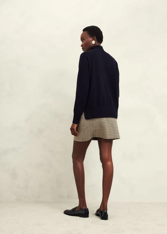 Women HOBBS Jumpers and Cardigans Marlena Cashmere Funnel Neck Jumper Hobbs Navy