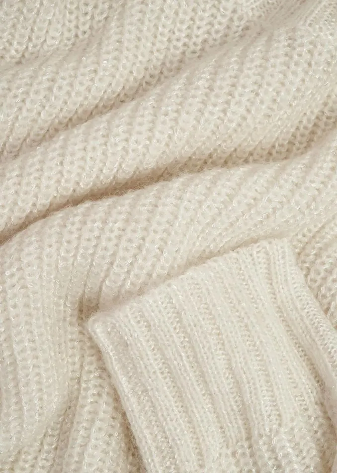 Women HOBBS Jumpers and Cardigans Marsha Sequin Jumper With Alpaca Ivory