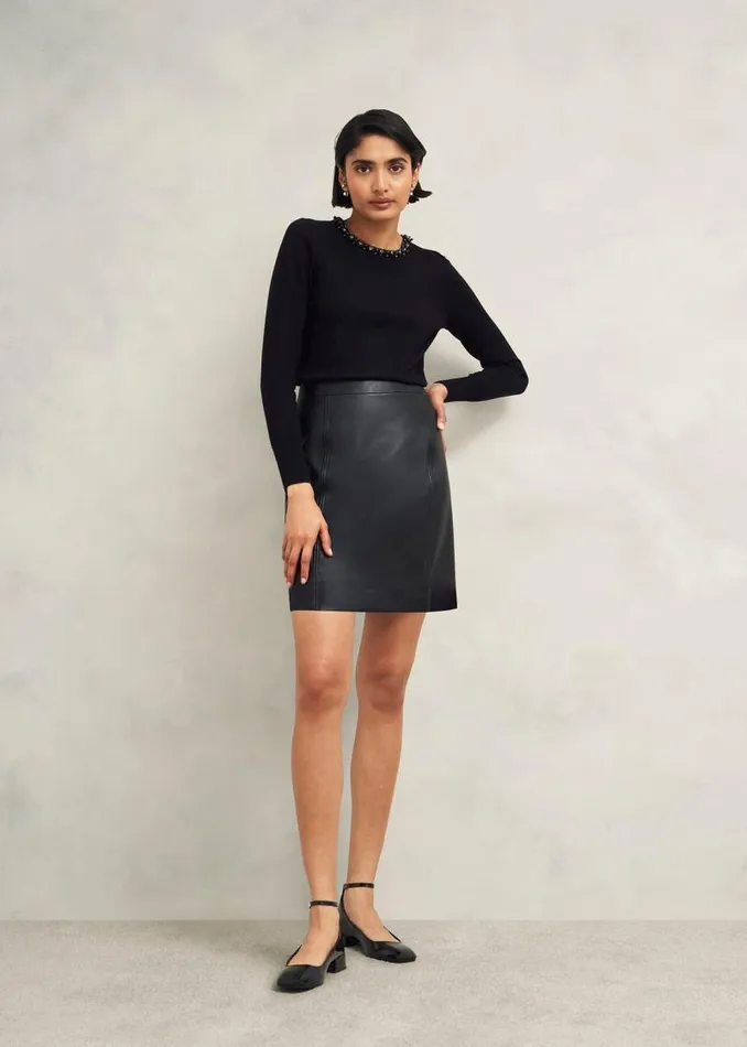 Women HOBBS Jumpers and Cardigans Oakley Beaded Jumper Black