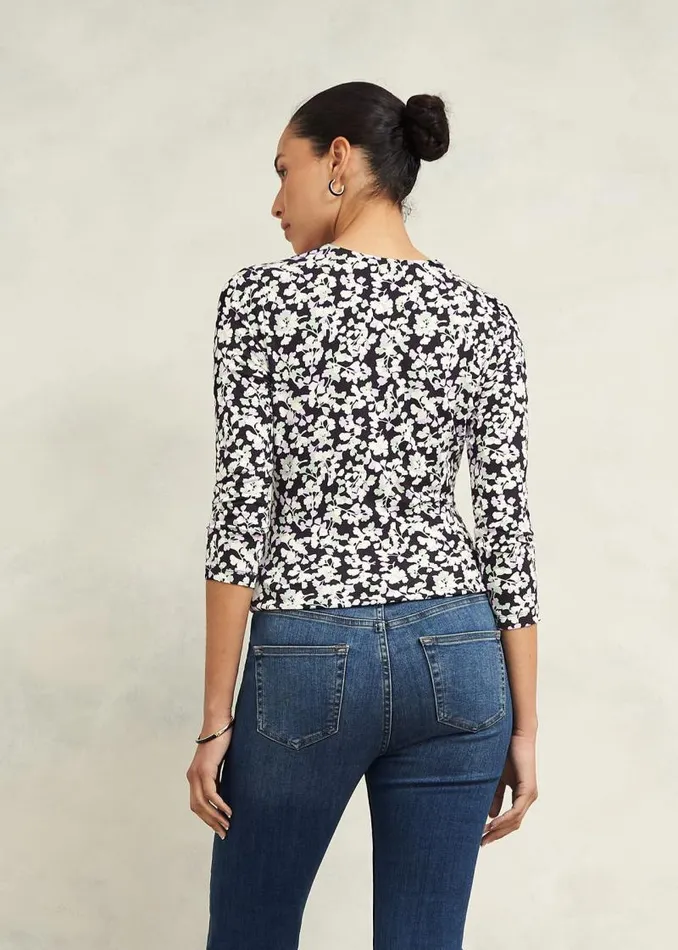 Women HOBBS Tops Simmy Printed Top Navy Multi