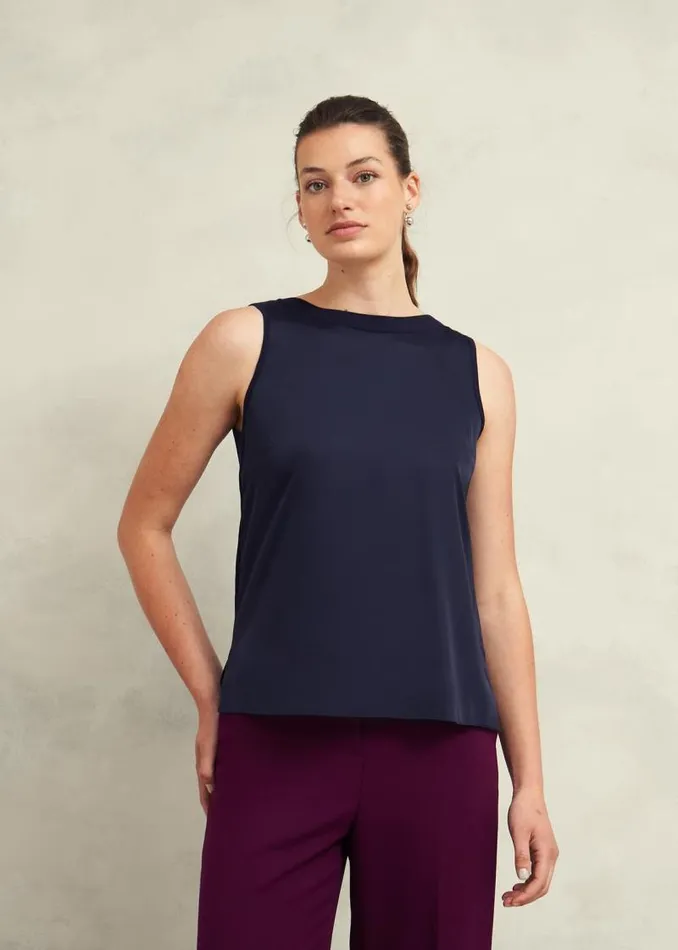 Women HOBBS Tops Trina Knitted Top Hobbs Navy