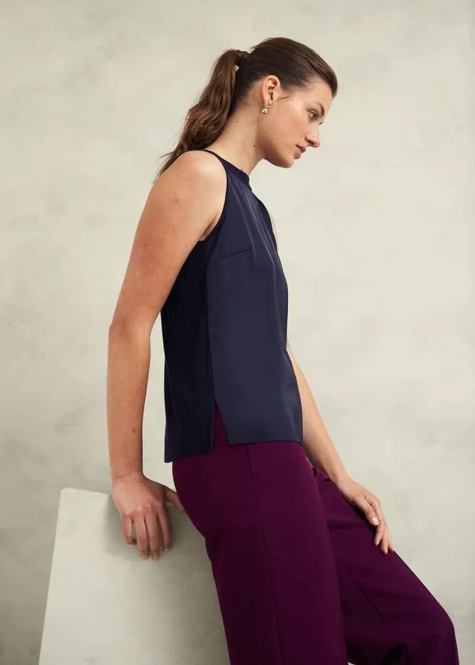 Women HOBBS Tops Trina Knitted Top Hobbs Navy