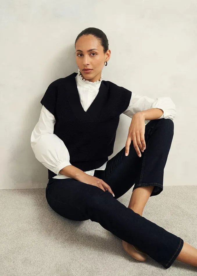 Women HOBBS Tops Trinity Cotton Blouse White