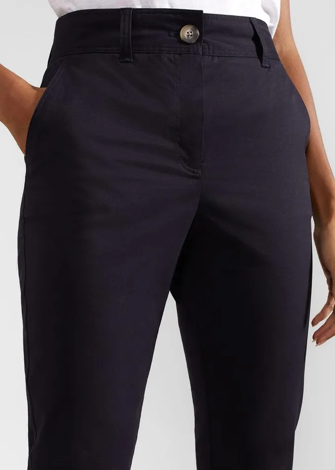 Women HOBBS Trousers Calla Chino Navy