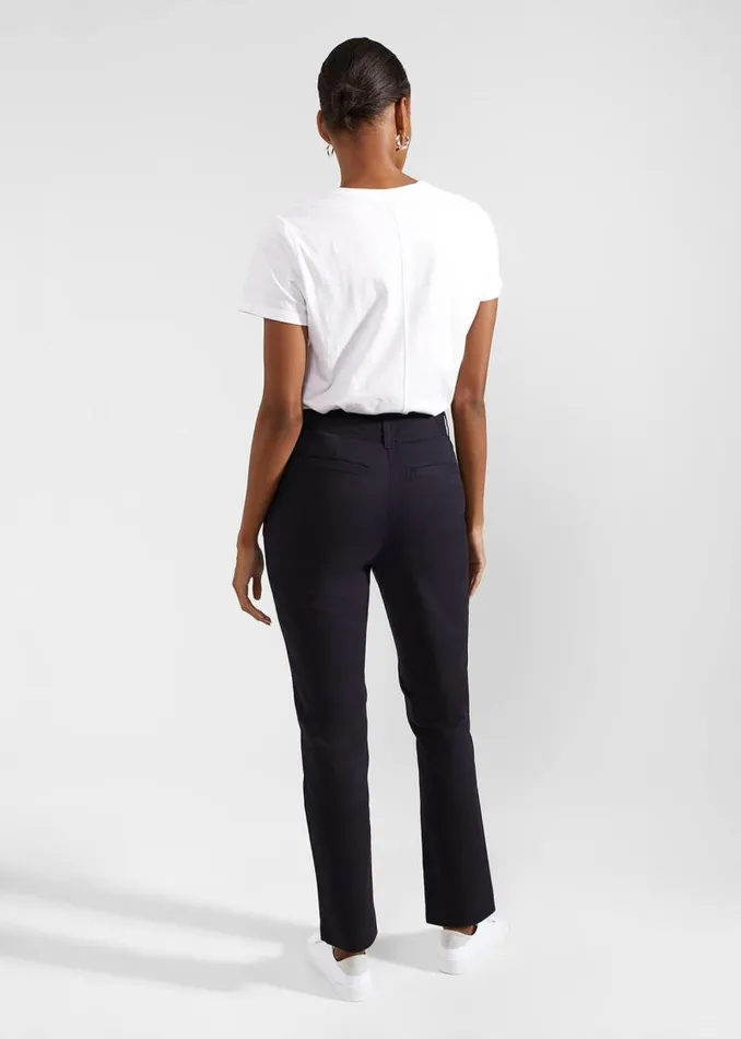 Women HOBBS Trousers Calla Chino Navy