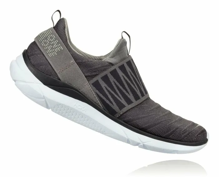 Women Hupana Slip Nine Iron Steel Grey HOKA ONE ONE Road Running