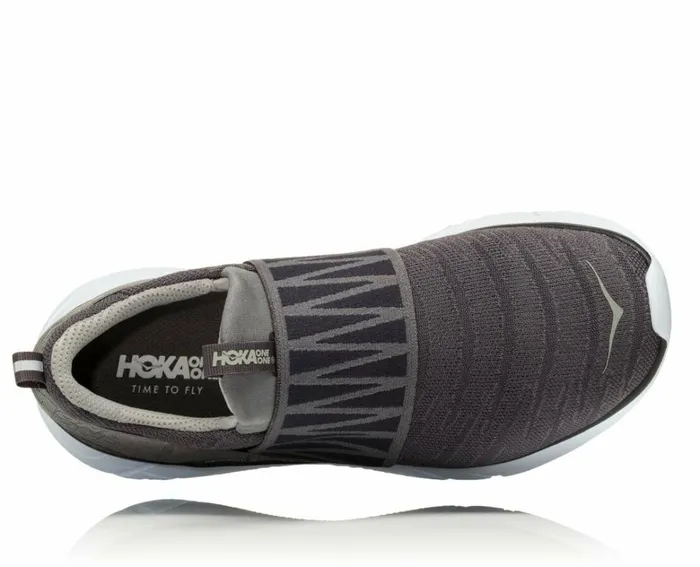 Women Hupana Slip Nine Iron Steel Grey HOKA ONE ONE Road Running
