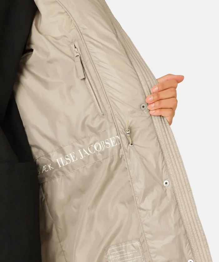 Women Ilse Jacobsen Padded Coat 8211 Cobblestone Women Ilse Jacobsen Padded Coat 8211 Cobblestone