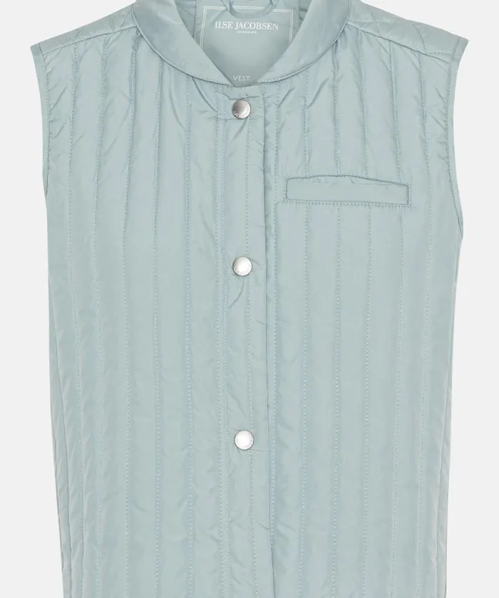 Women Ilse Jacobsen Quilt Vest 8211 Pale Petroleum Women Ilse Jacobsen Quilt Vest 8211 Pale Petroleum